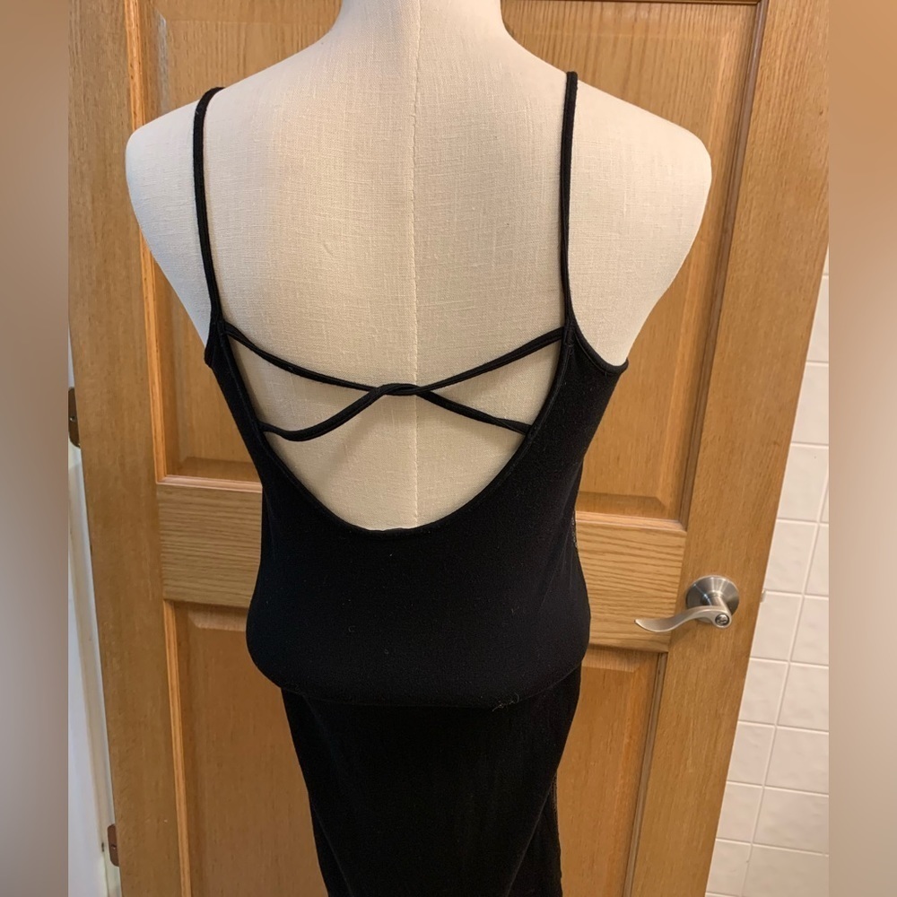 X By Gottex, Black Sparkle, Strappy Bodycon, Spaghetti Strap Party Dress Size S - Picture 3 of 7